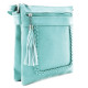 Světle modrá crossbody dámská kabelka Bakest