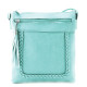 Světle modrá crossbody dámská kabelka Bakest