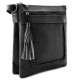 Černá crossbody dámská kabelka Bakest