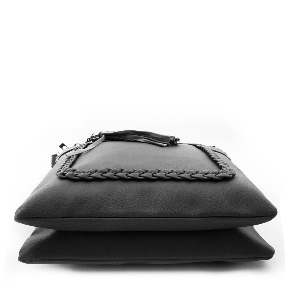 Černá crossbody dámská kabelka Bakest
