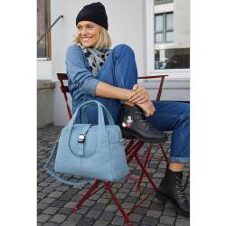 Světle modrá dámská taška do ruky i přes rameno Izumi