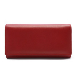 Červená kožená číšnická peněženka Nolan