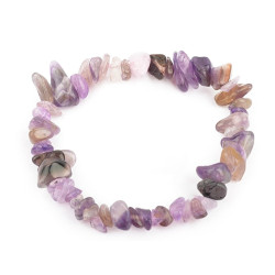 Fialový dámský náramek z minerálů Ametyst