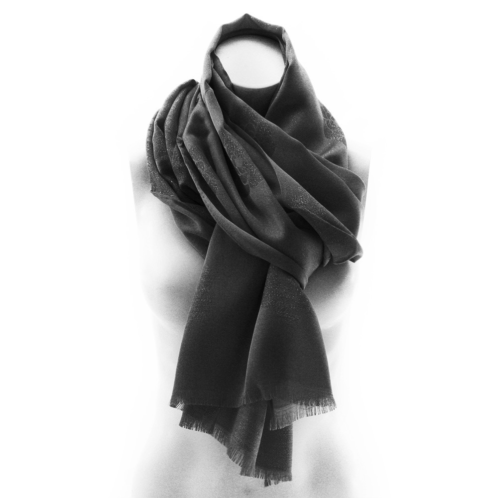 Černý dámský elegantní šátek Everleigh