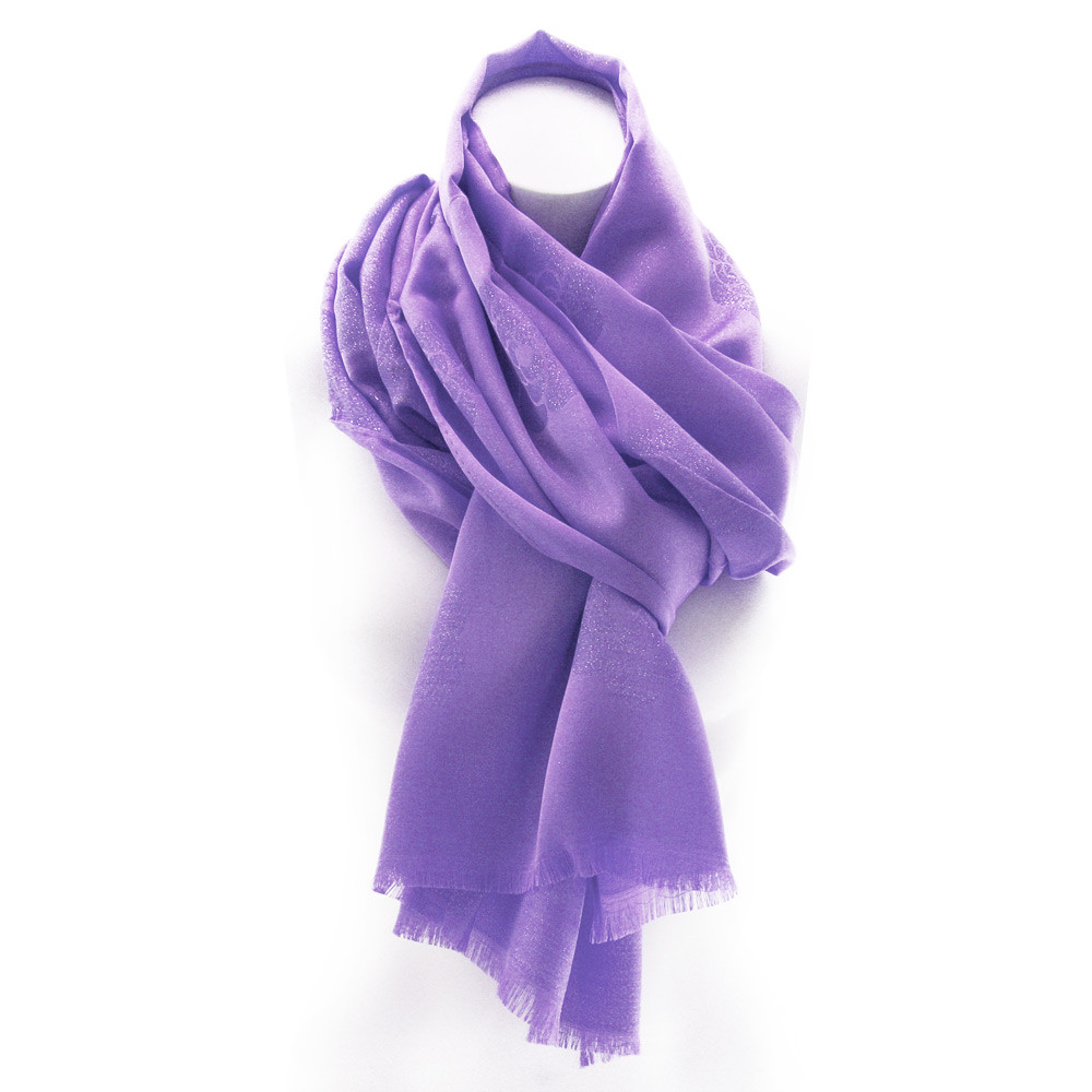 Fialový dámský elegantní šátek Everleigh