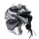 Černobílý dámský elegantní kostkovaný šátek Florian