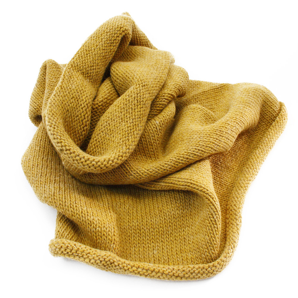 Žlutý dámský pletený nákrčník Girard