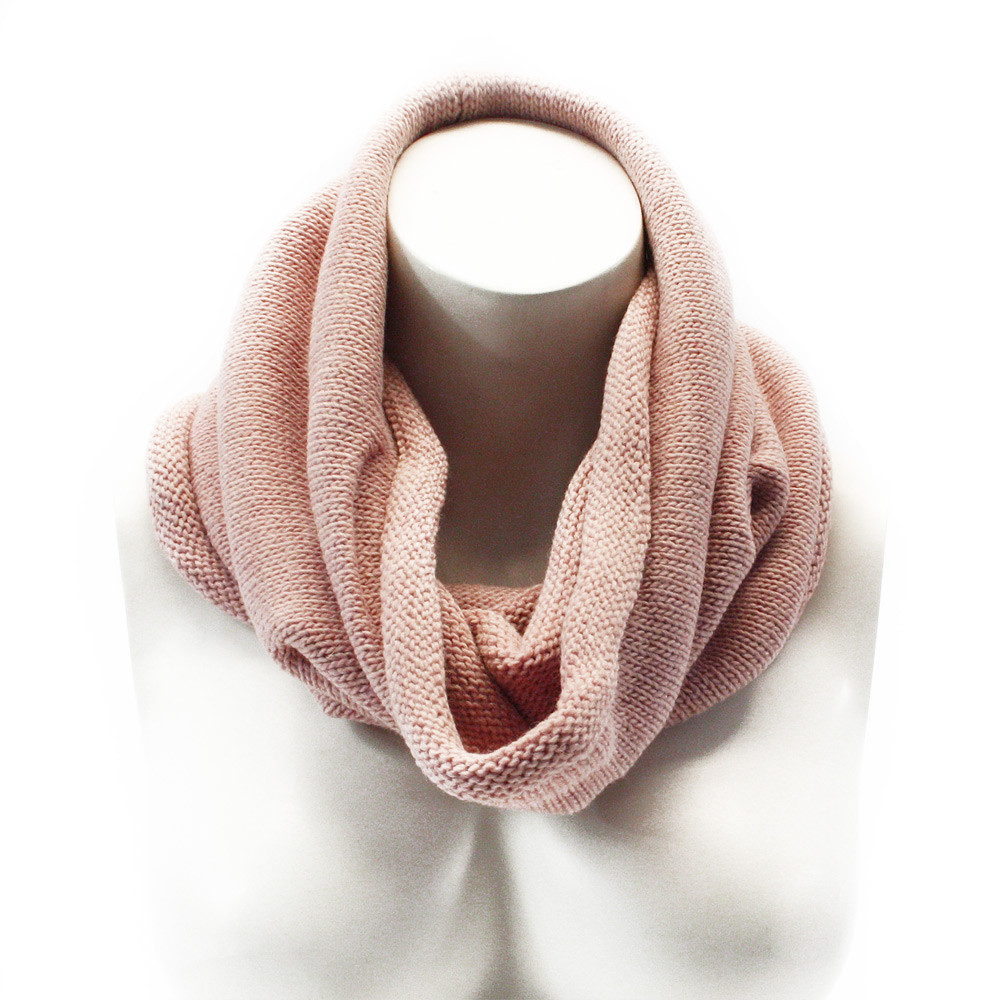 Světle růžový dámský pletený nákrčník Girard