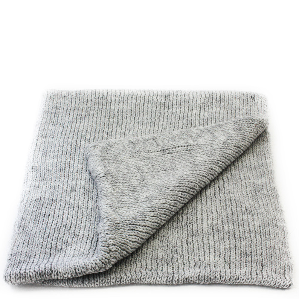 Světle šedý pletený dámský nákrčník Rivera