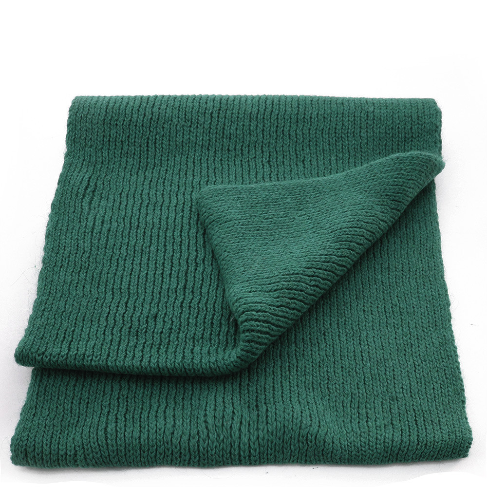 Tmavě zelený pletený dámský nákrčník Rivera