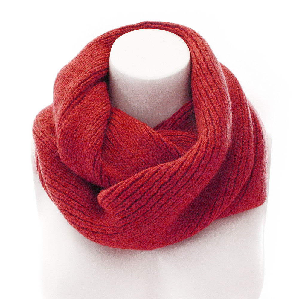 Červený pletený dámský nákrčník Rivera