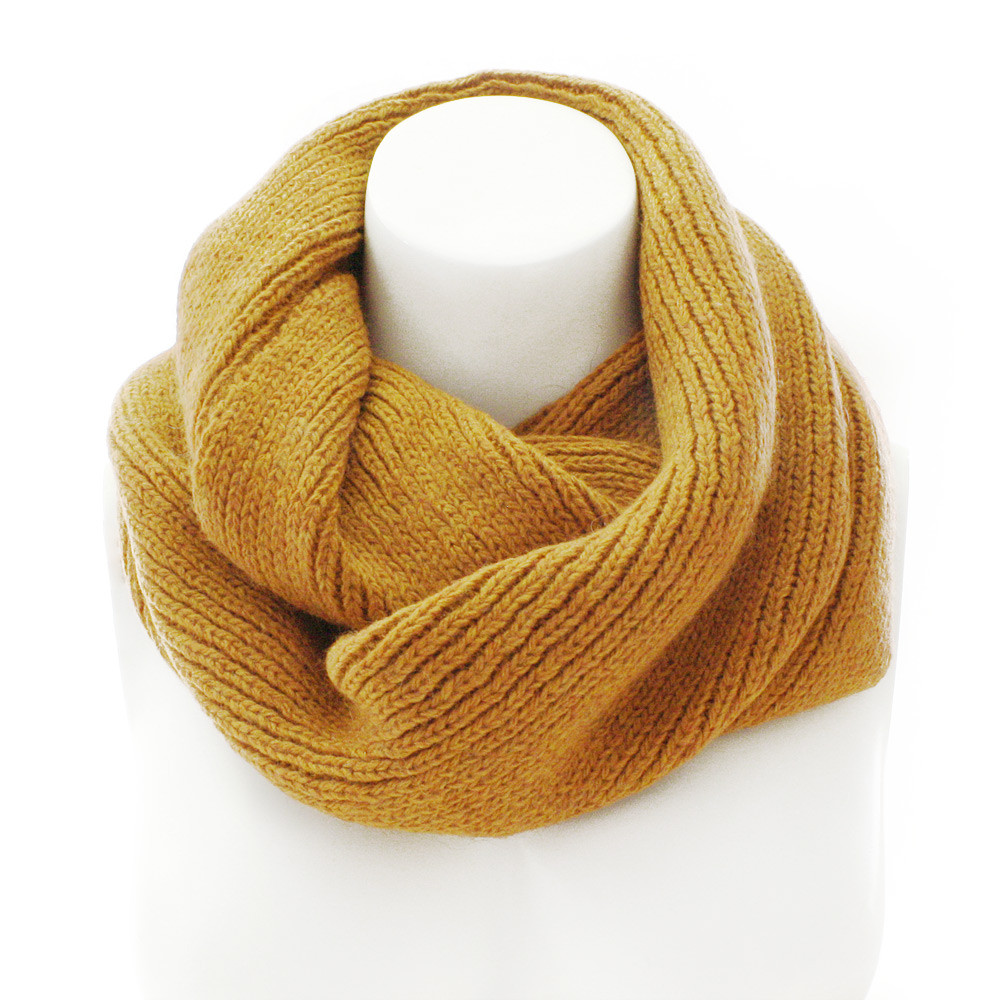 Žlutý pletený dámský nákrčník Rivera