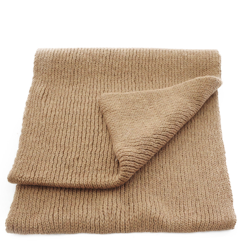 Světle hnědý pletený dámský nákrčník Rivera