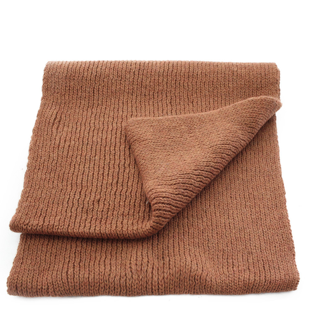 Hnědý pletený dámský nákrčník Rivera