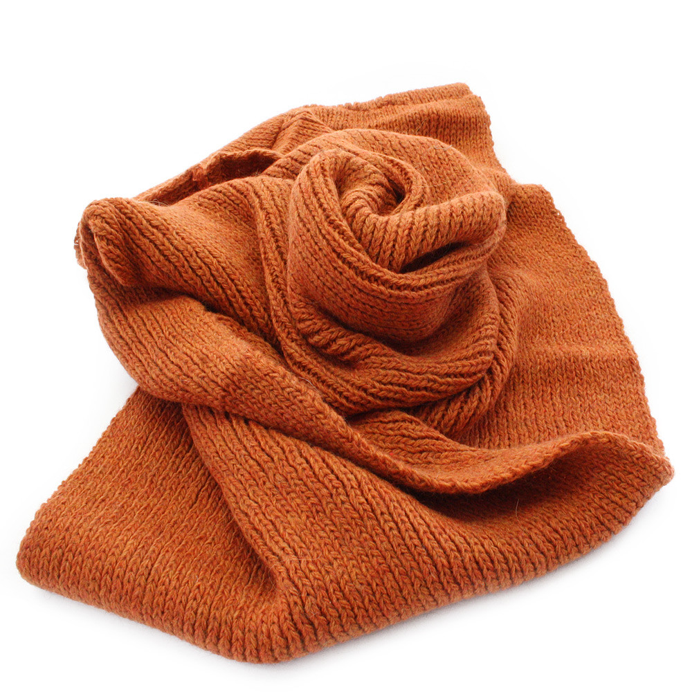 Oranžový pletený dámsky nákrčník Rivera