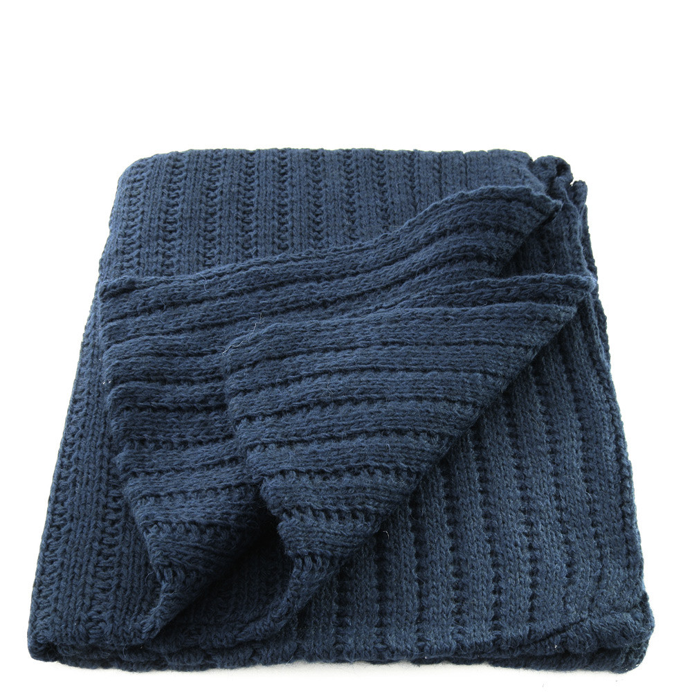 Tmavě modrý pletený dámský nákrčník Makoto