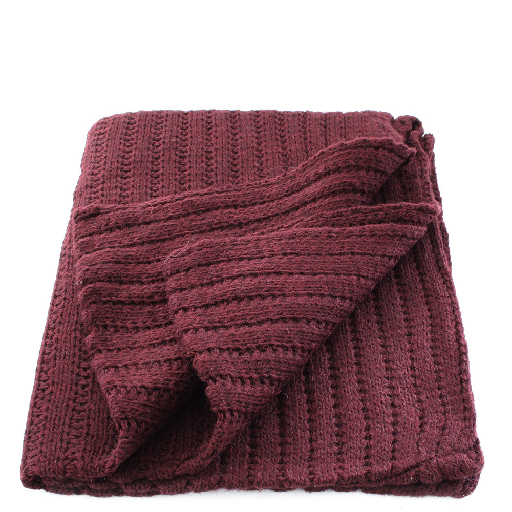 Vínově červený pletený dámský nákrčník Makoto