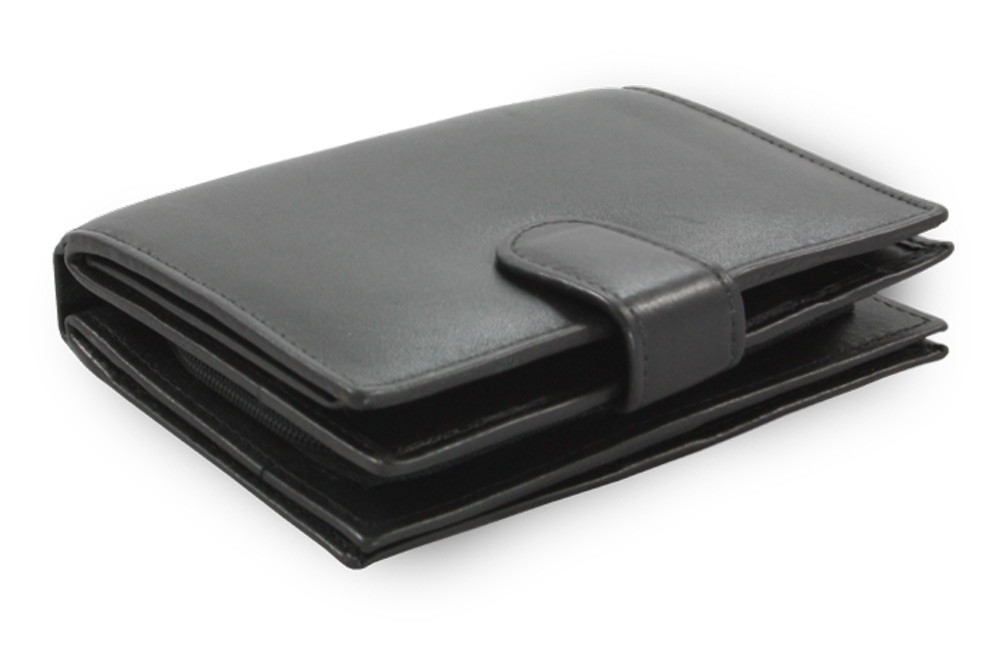 Černá sada dámské kabelky, peněženky a klíčenky Margot