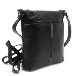 Černá sada dámské kabelky, peněženky a klíčenky Margot