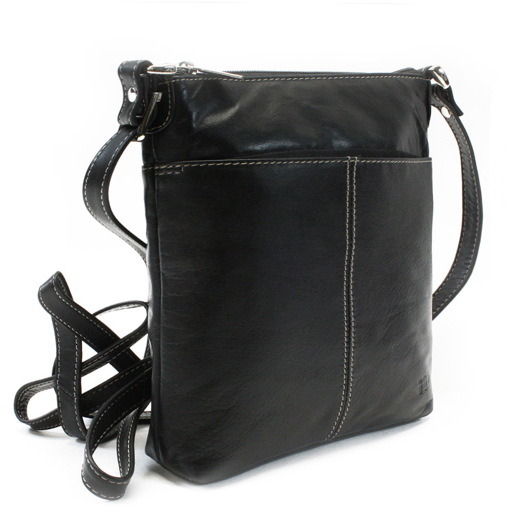 Černá sada dámské kabelky, peněženky a klíčenky Margot