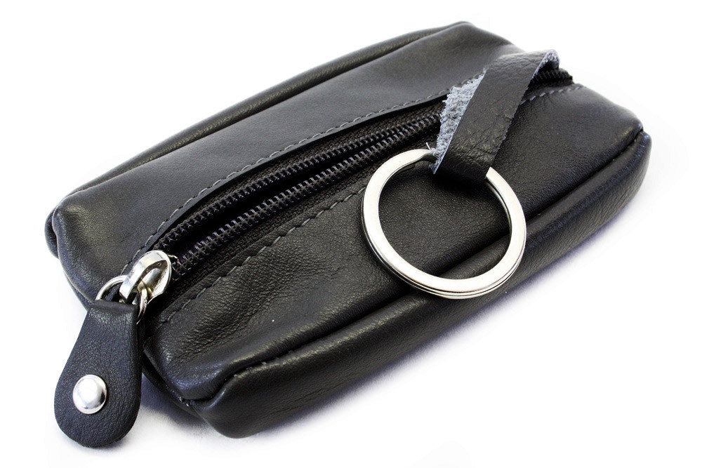 Černá sada dámské kabelky, peněženky a klíčenky Margot