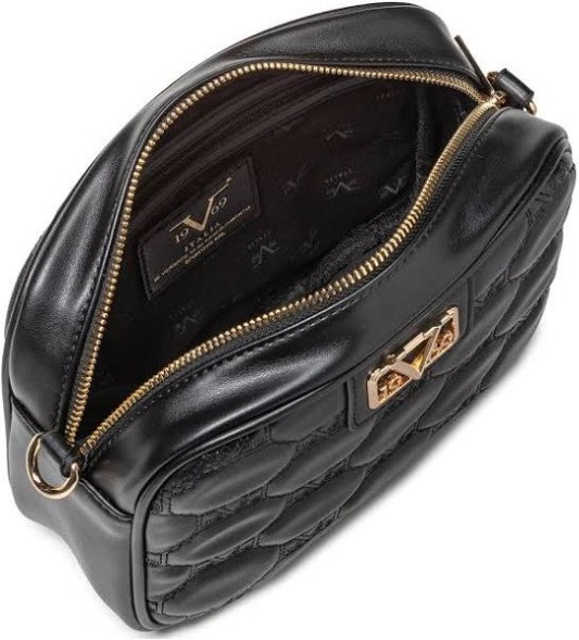 Černá trendy crossbody kabelka Harada