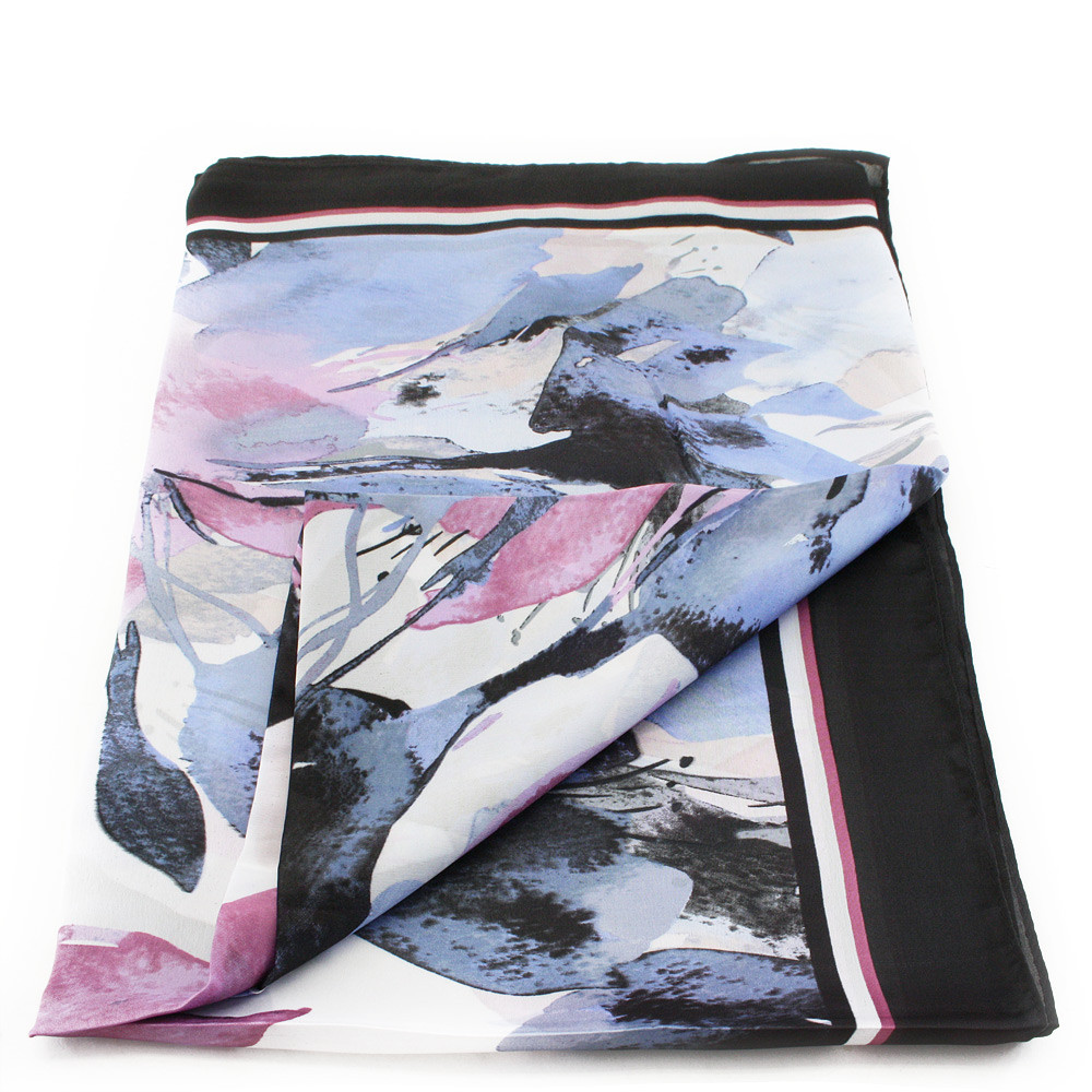 Modrý barevný dámský elegantní šátek Noelia