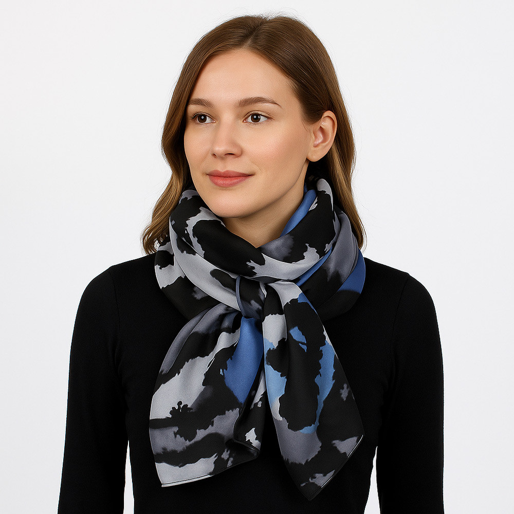 Šedý dámský elegantní šátek Noelia