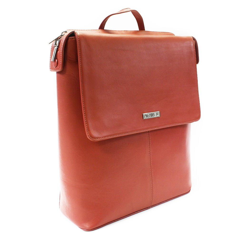 Tmavě růžová sada dámského batohu, etue a klíčenky Murakami