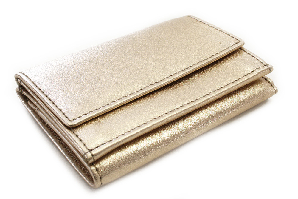 Zlatá sada dámské etue a peněženky Esther