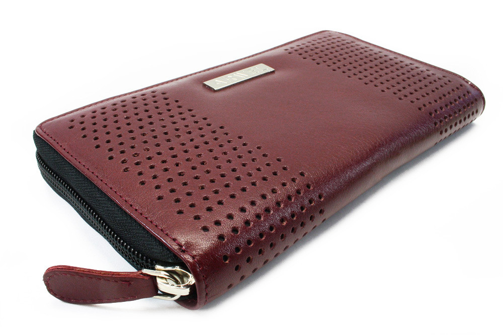 Vínově červená sada dámského batohu, peněženky a klíčenky Sakiya