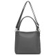 Šedá texturovaná kabelka do ruky i přes rameno Alina