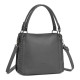 Šedá texturovaná kabelka do ruky i přes rameno Alina