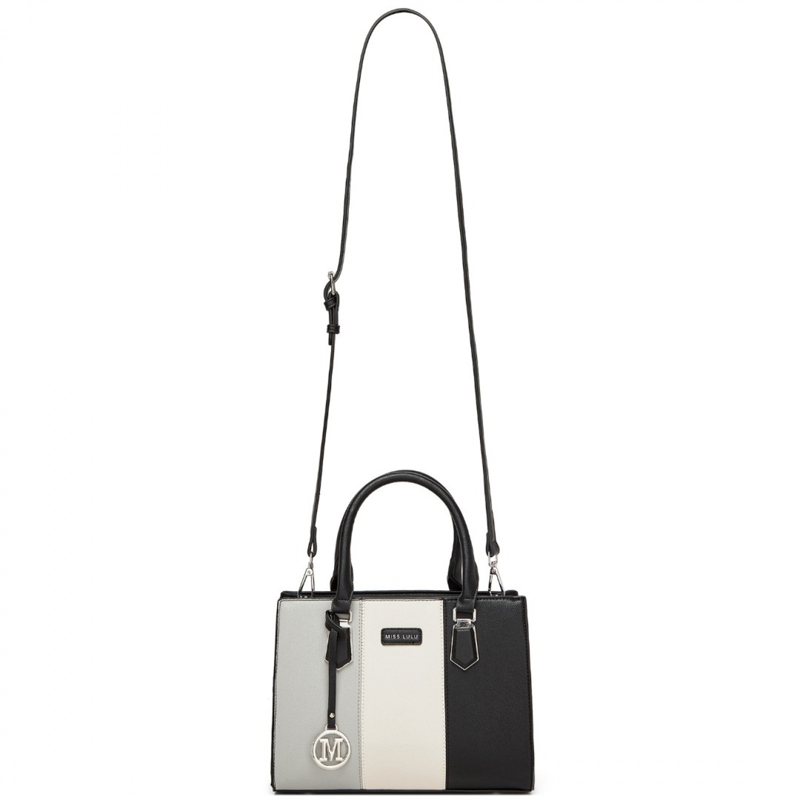 Šedá stylová dámská taška s nastavitelným popruhem Arai