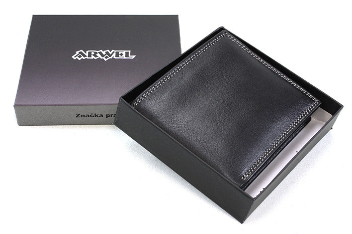 Sada černého pánského crossbagu a peněženky Mazza