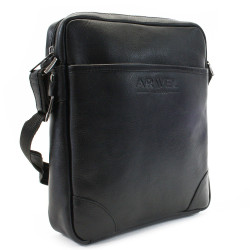 Sada černého pánského crossbagu a peněženky Mazza