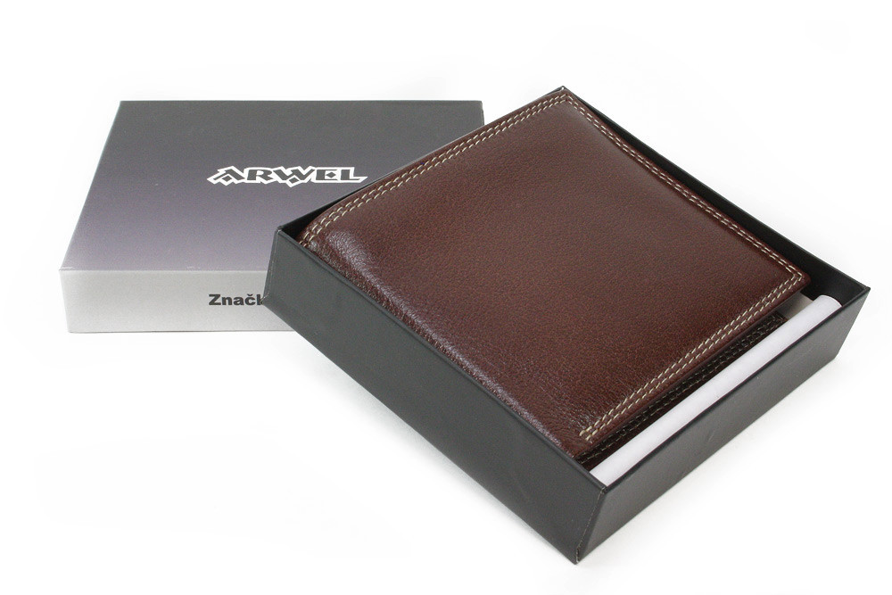 Sada hnědého pánského crossbagu a peněženky Mazza