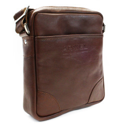 Sada hnědého pánského crossbagu a peněženky Mazza