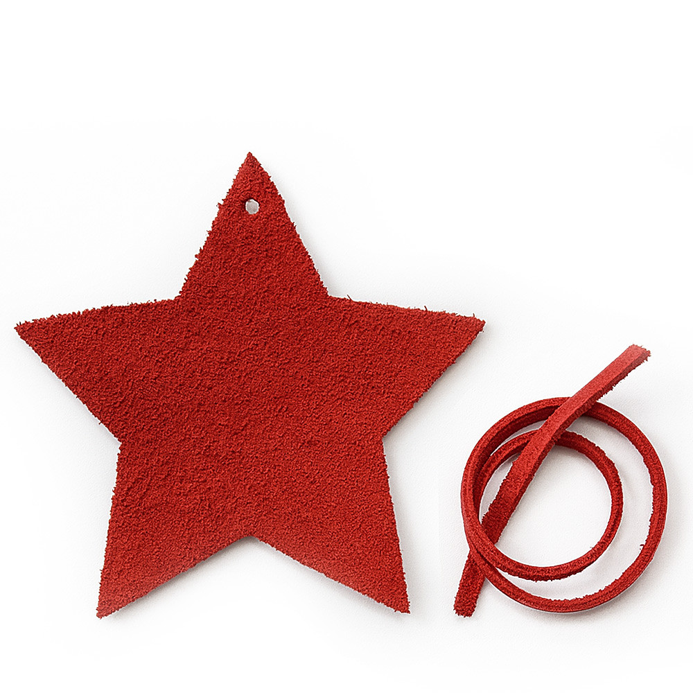 Červená vánoční ozdoba hvězda Gallo