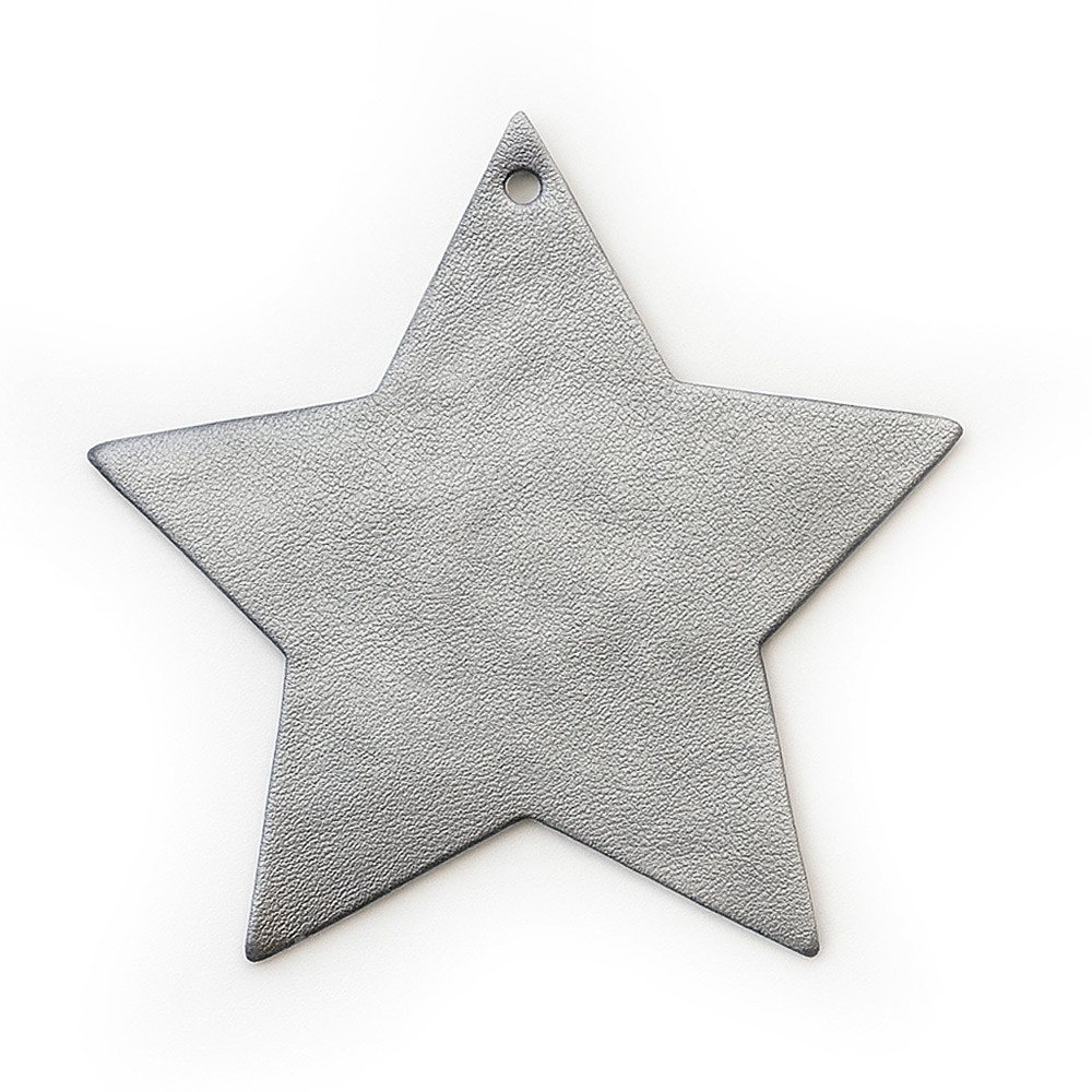 Tmavě stříbrná vánoční ozdoba hvězda Gallo