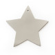 Světle šedá vánoční ozdoba hvězda Gallo