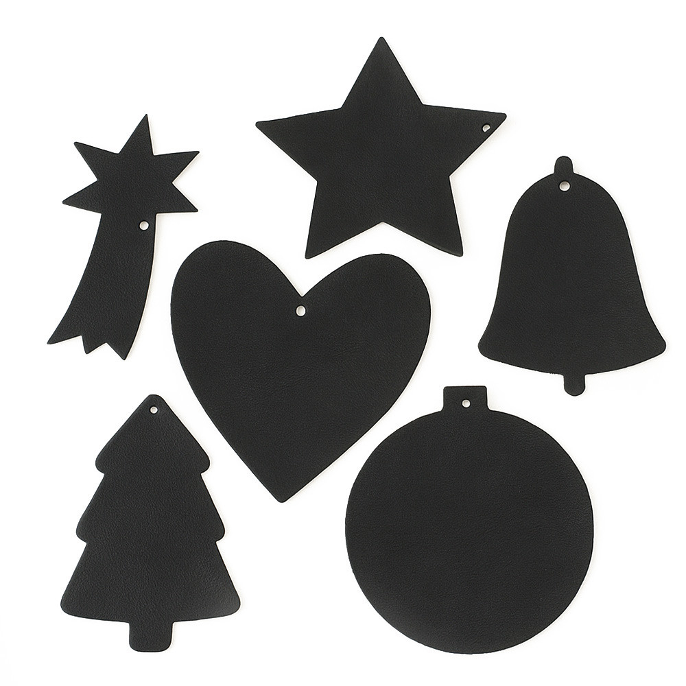 Černá vánoční ozdoba hvězda Gallo