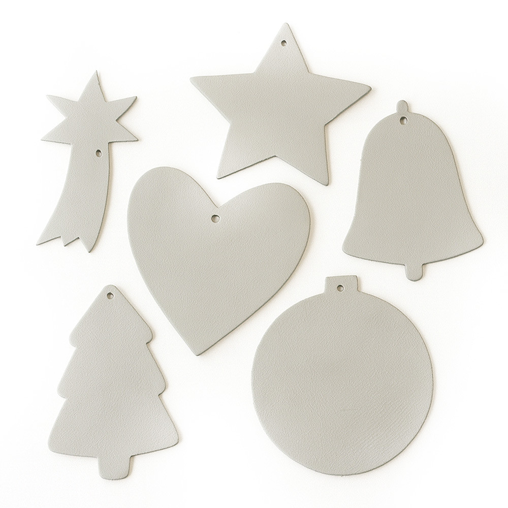 Světle šedá vánoční ozdoba hvězda Gallo