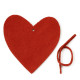 Červená vánoční ozdoba srdce Ayane