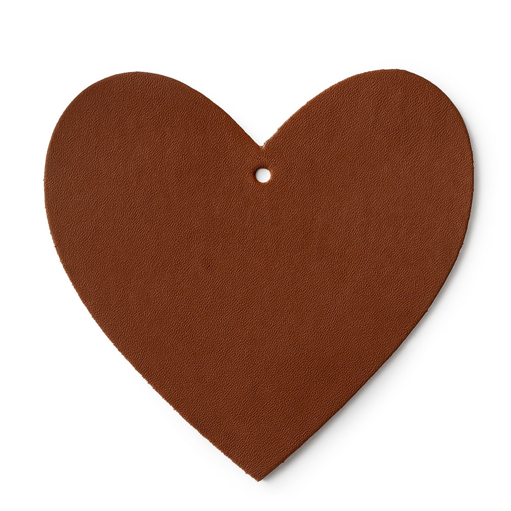 Hnědá vánoční ozdoba srdce Ayane