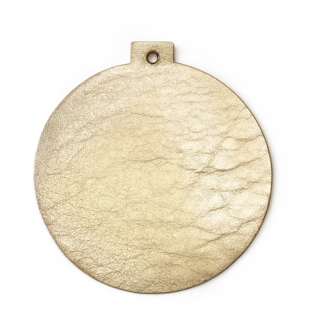 Zlatá vánoční ozdoba baňka Inoue