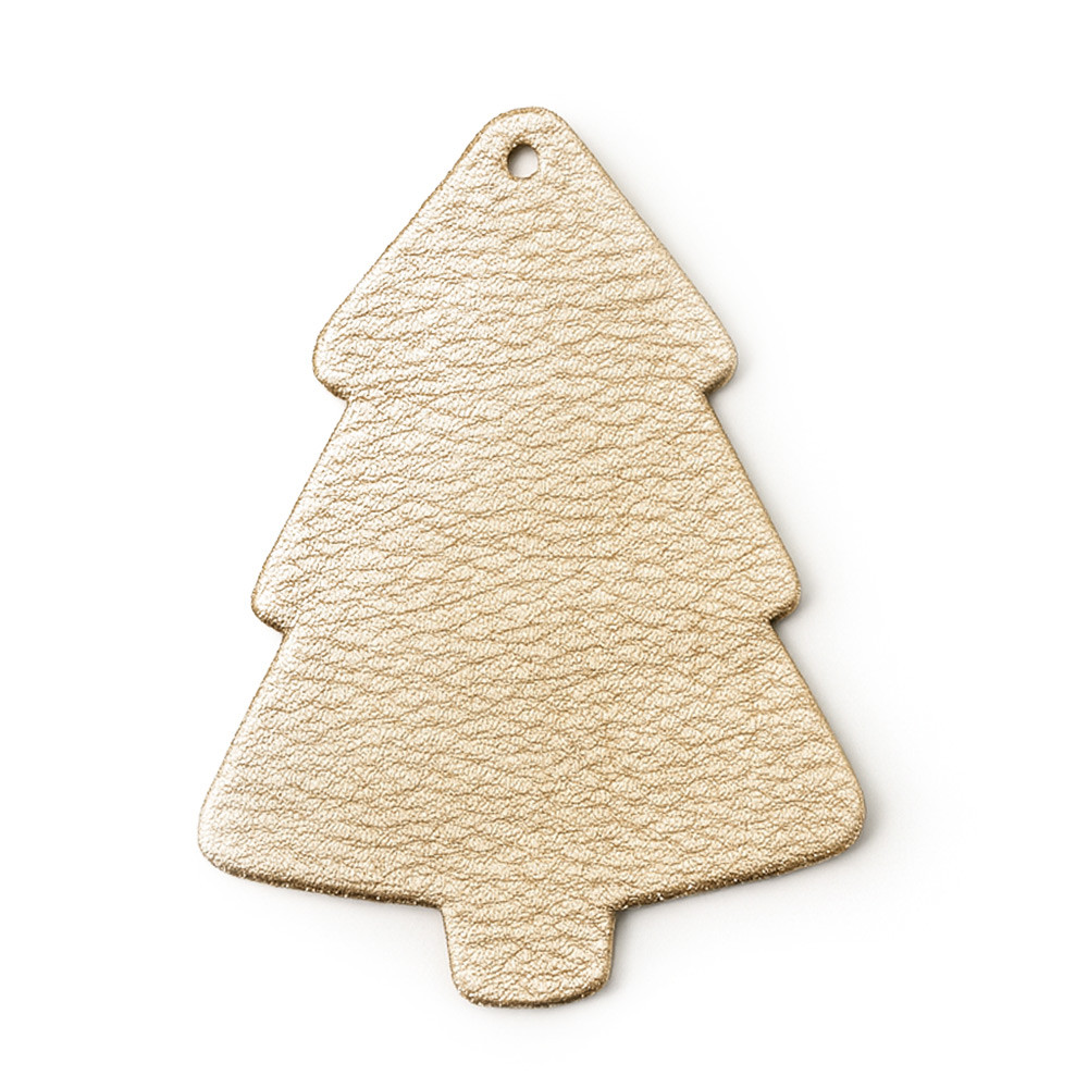 Zlatá vánoční ozdoba stromeček Yevheniy