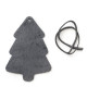 Tmavě stříbrná vánoční ozdoba stromeček Yevheniy