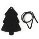 Černá vánoční ozdoba stromeček Yevheniy