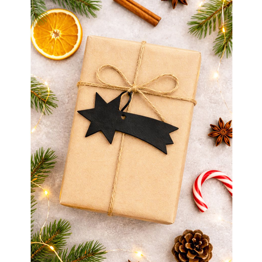 Černá vánoční ozdoba stromeček Robbins